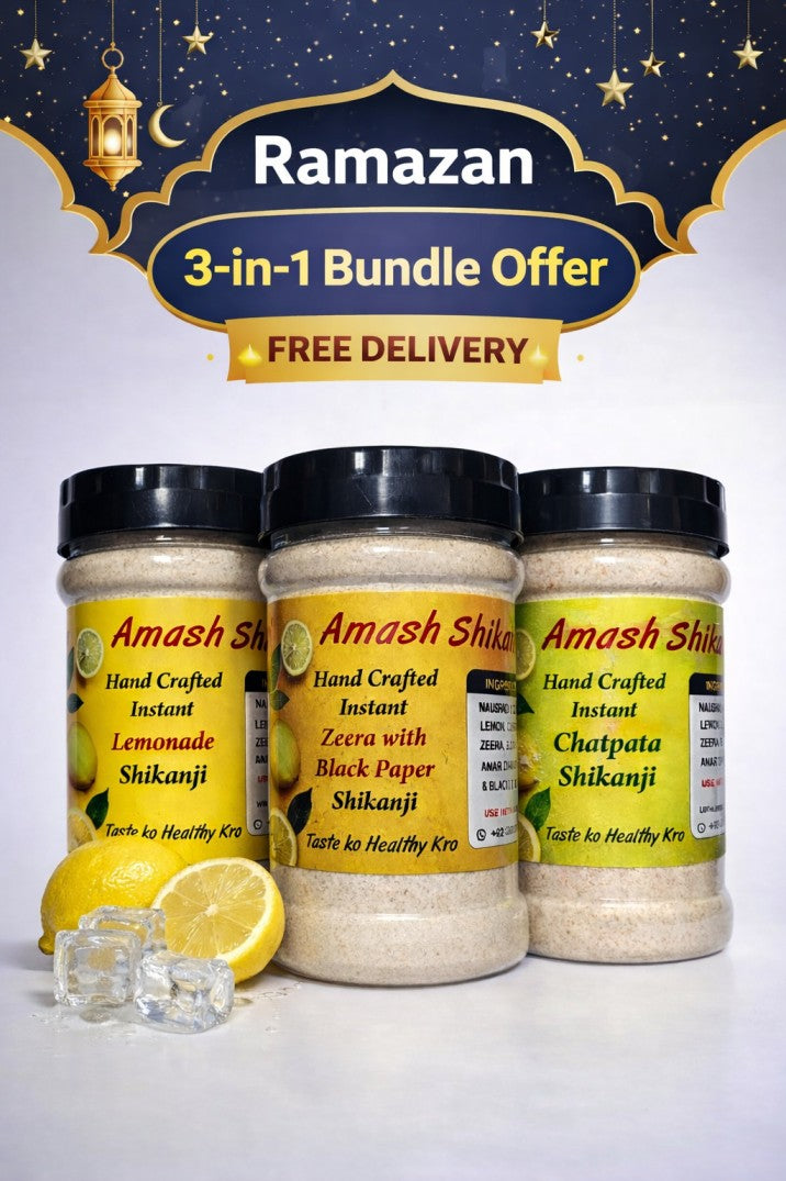 Free Delivery on packs of 3 different Shikanji Flavours (500g Each)