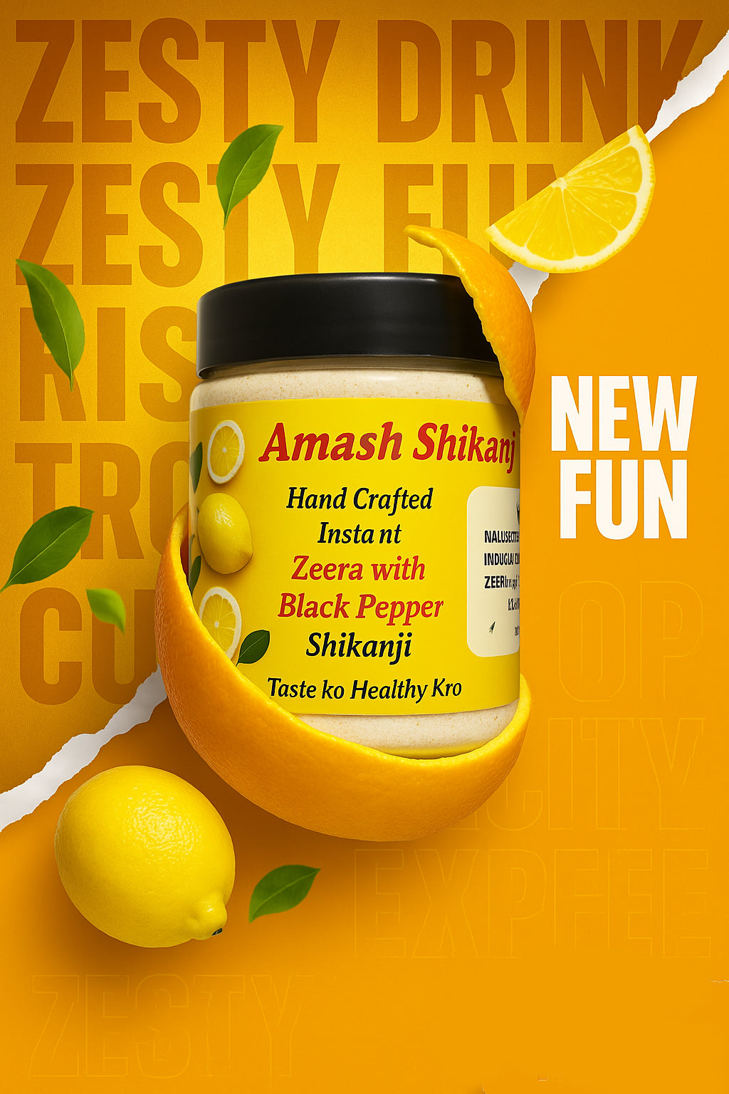 Zeera with black pepper Shikanji