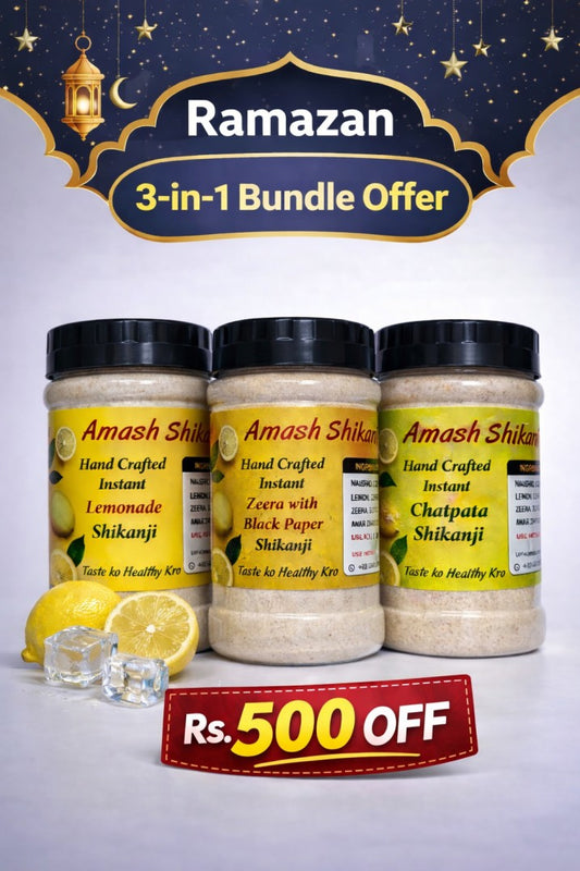 Rs.500 OFF on pack of 3 different Shikanji Flavours ( 1kg Each)