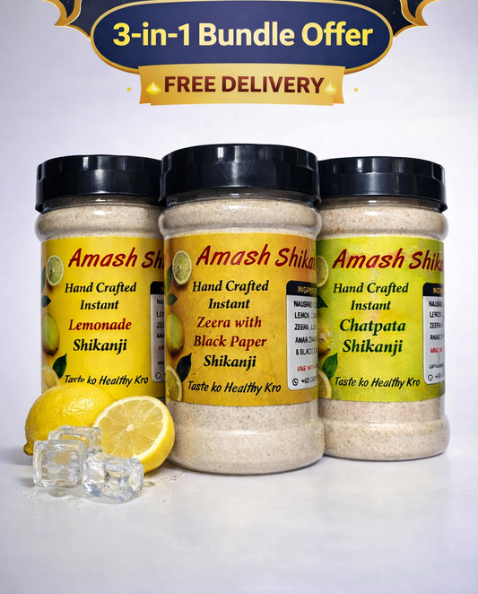 Free Delivery on packs of 3 different Shikanji Flavours  (500g Each)