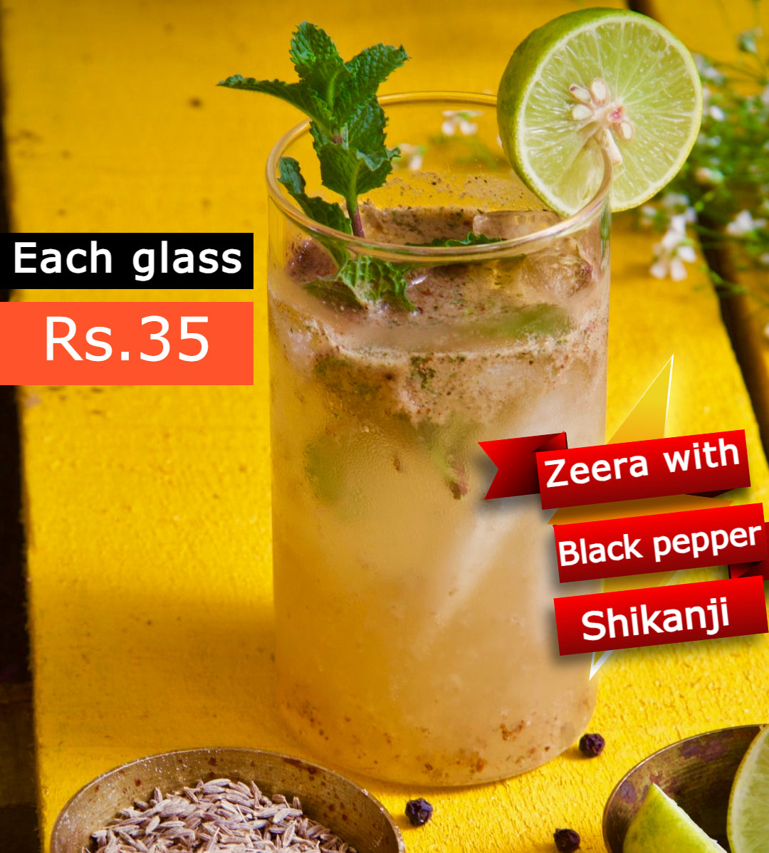 Amash Instant Zeera with black pepper Shikanji  300g [ It will make 20 glasses of 200ml water]